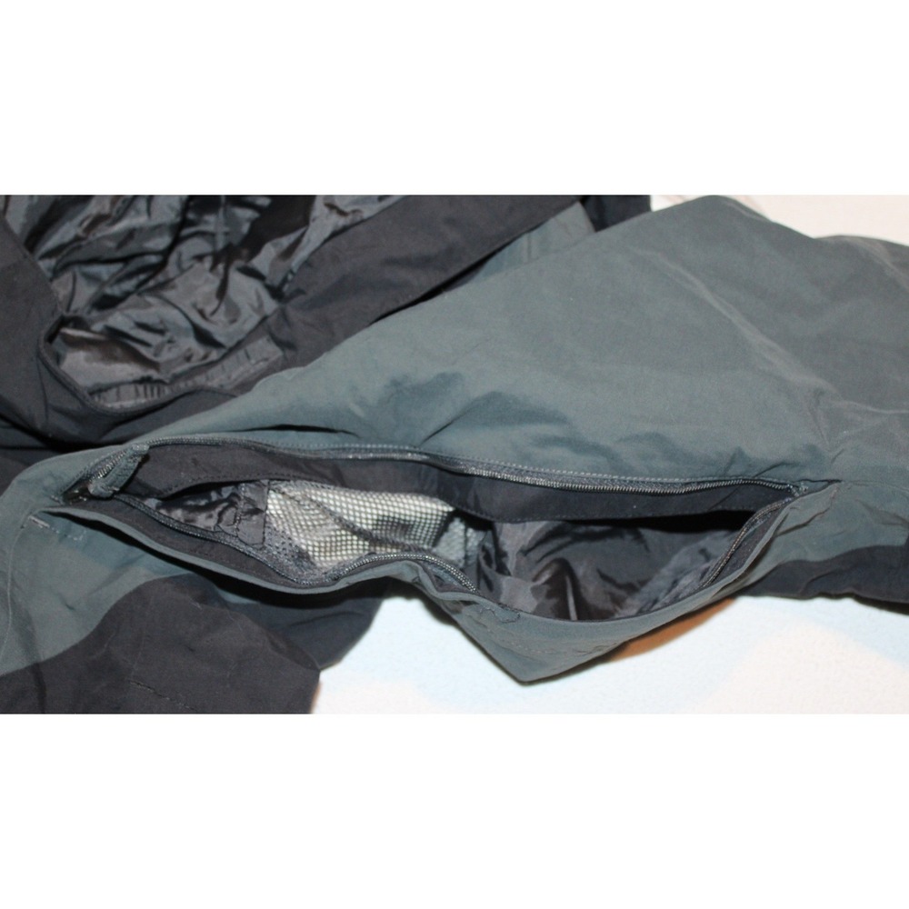 The North Face ski jacket men's Large black grey hooded vented - Picture 10 of 11